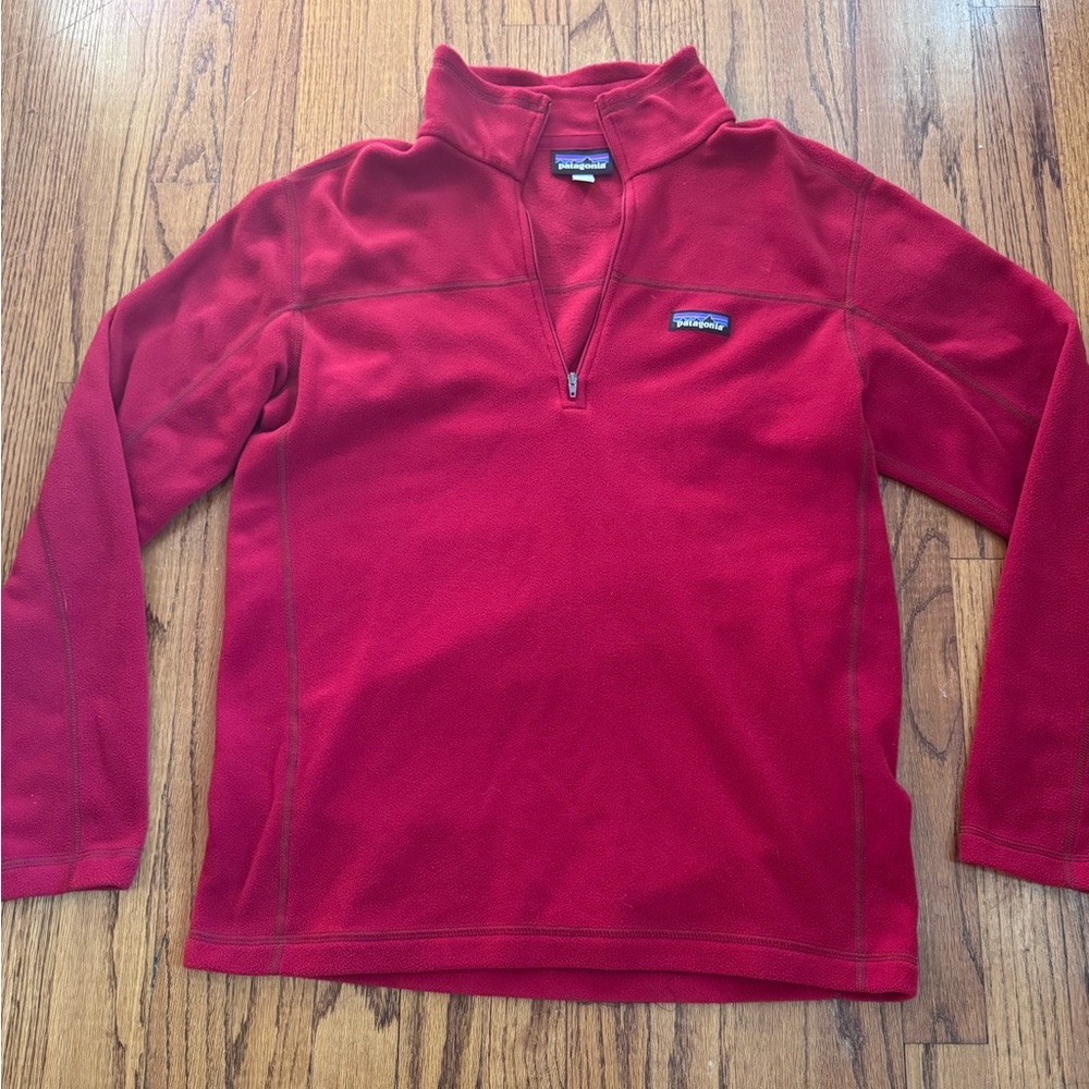 Patagonia Red Men's Quarter Zip Sweater